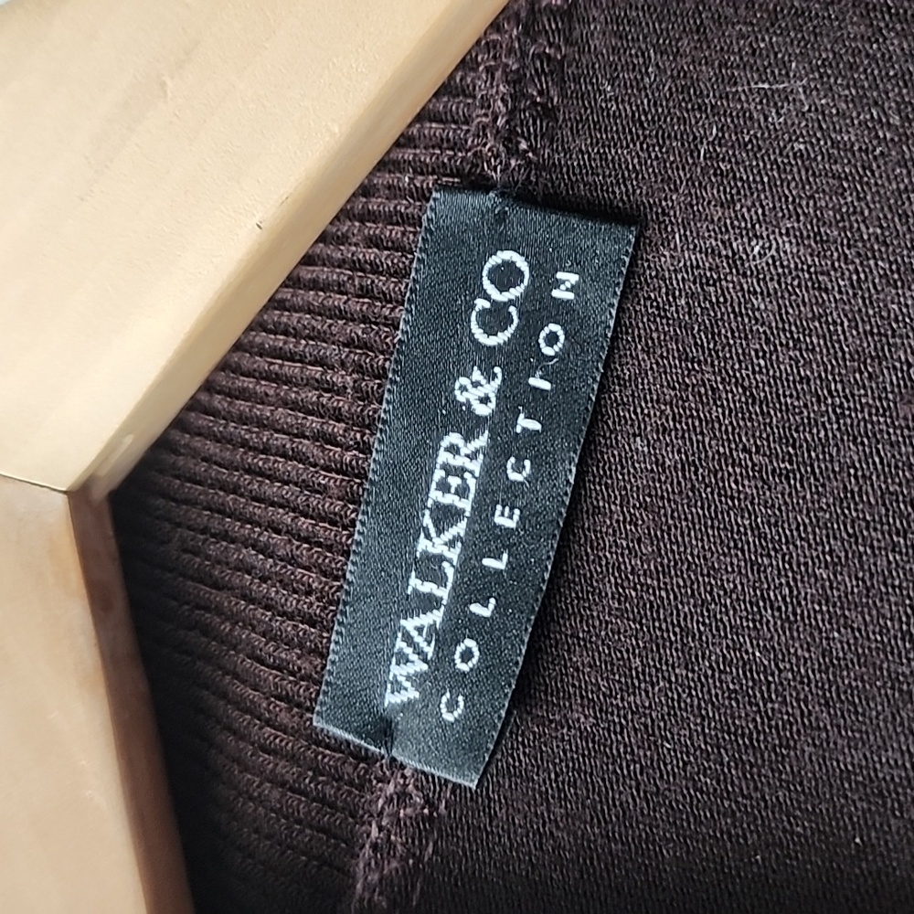Vintage Pleather Strips Knit Zip Wool Blend Made in Italy Cardigan Jacket - Picture 6 of 10